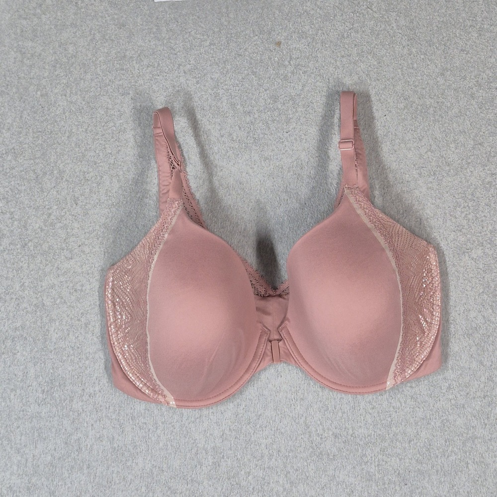 Victoria's Secret Women Bra 36DDD Mauve Body By Underwired Lace Front Close